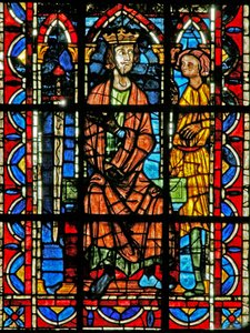 St John with the Emperor Domition by French School