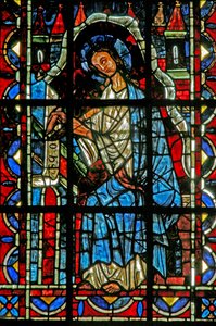 St John writing the Gospel by French School