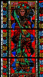 Window w202 depicting St Margaret by French School