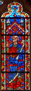 Window depicting St Peter by French School