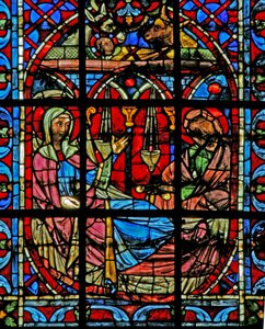Window depicting the Nativity by French School