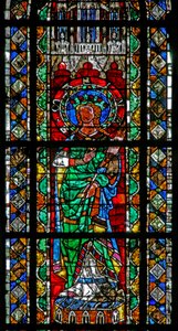 Window w204 depicting St Marine by French School