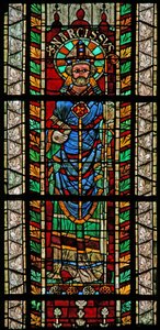 Window w207 depicting St Narcissus by French School