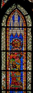 Window w208 depicting St Christine by French School