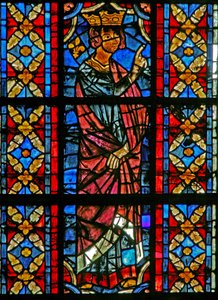Window depicting a Scene from the Life of St Savinien: Aurelian Orders Savinien to be Tortured