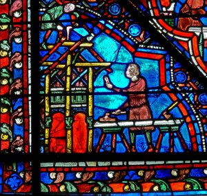 Window W21 Depicting Donors - Joiners by French School