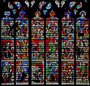 Window depicting the Story of Tobias by French School