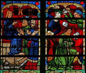 Daniel confounds the elders - who are then stoned by French School