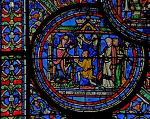 St Thomas Becket Receives a Message from the King by French School