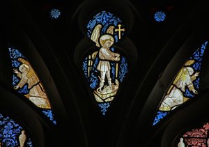 Window depicting St Michael