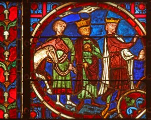 Window depicting the Adoration of the Magi by French School
