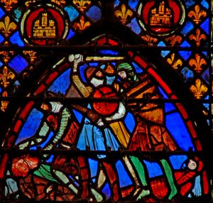 A battle scene by French School