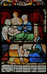 The Birth of St Nicholas by French School