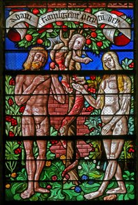 Window 40 depicting the Temptation of Adam and Eve