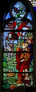 St Peter with Simon Magus as He Falls After Trying to Fly by French School