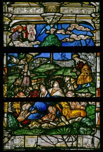 Window depicting Daniel in the lions