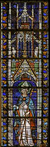 Window depicting St Maurice by French School