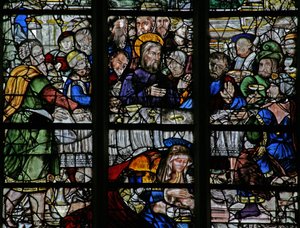 Window depicting the events at Simon
