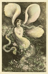 Woman Dressed as a Butterfly