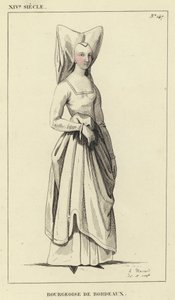 14th Century, Bourgeoise of Bordeaux by French School