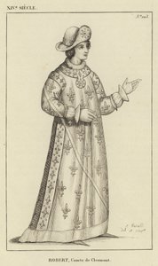 14th Century, Robert, Count of Clermont (engraving) by French School