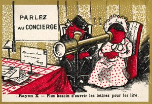 X Rays - No Need to Open Letters to Read Them Any More by French School