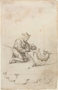 You Are Tying a Dolphin by the Tail [fol. 17 recto], c.1512-1515