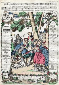 The round of Guilleri. Picture of Epinal of the 19th century