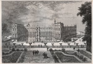 View of the castle of Saint-Germain (Saint Germain) (Seine and Oise) under Henri IV - engraving from L