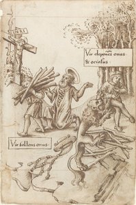 Help Him Who Takes up His Burden, Not Him Who Lays It down by French early 16th Century