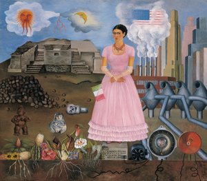 Self-Portrait on the Borderline between Mexico and the United States by Frida Kahlo