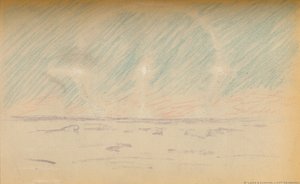 Moon-Ring with Mock Moons, and a suggestion of Horizontal Axes, 24th November 1893