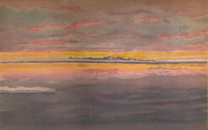 Sunset off the North Coast of Asia, North of the Mouth of the Chatanga by Fridtjof Nansen