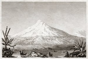 Chimborazo volcano by Friedrich Alexander Baron von (after) Humboldt