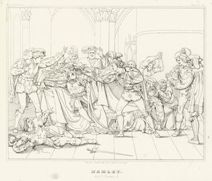 Hamlet, Act V, Scene 2 by Friedrich August Moritz Retzsch
