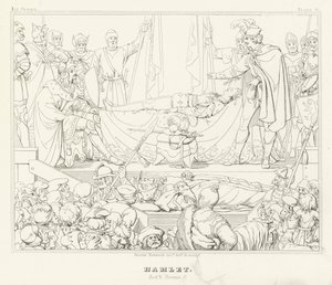 Hamlet, Act V, Scene 2 by Friedrich August Moritz Retzsch