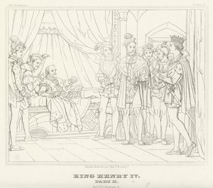 King Henry IV, Part II, Act IV, Scene 4 by Friedrich August Moritz Retzsch