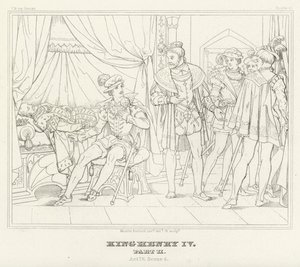 King Henry IV, Part II, Act IV, Scene 4 by Friedrich August Moritz Retzsch
