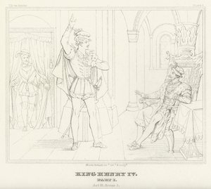 King Henry IV, Part I, Act III, Scene 3 by Friedrich August Moritz Retzsch