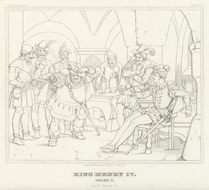 King Henry IV, Part I, Act II, Scene 4 by Friedrich August Moritz Retzsch