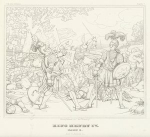 King Henry IV, Part I, Act V, Scene 4 by Friedrich August Moritz Retzsch