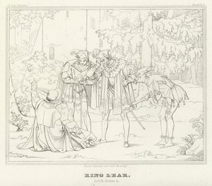 King Lear, Act II, Scene 4 by Friedrich August Moritz Retzsch