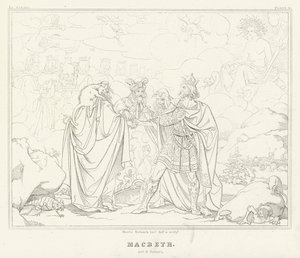 Macbeth, Act IV, Scene 1 by Friedrich August Moritz Retzsch