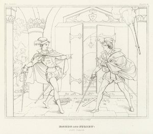 Romeo and Juliet, Act V, Scene 3 by Friedrich August Moritz Retzsch