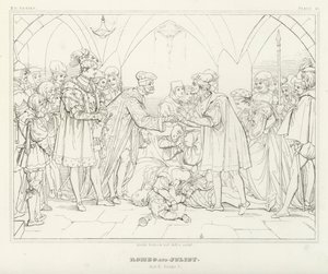 Romeo and Juliet, Act V, Scene 3 by Friedrich August Moritz Retzsch