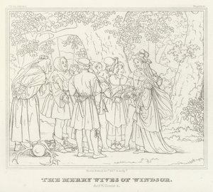 The Merry Wives of Windsor, Act V, Scene 4 by Friedrich August Moritz Retzsch