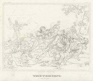 The Tempest, Act IV, Scene 1 by Friedrich August Moritz Retzsch