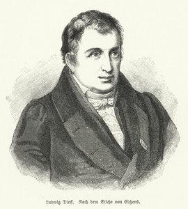 Ludwig Tieck, German poet and critic by Friedrich Eduard Eichens