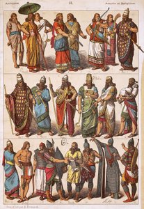 Costumes of Assyrians and Babylonians by Friedrich Hottenroth
