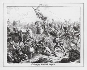 Archduke Charles of Austria at the Battle of Aspern-Essling by Friedrich Kaiser